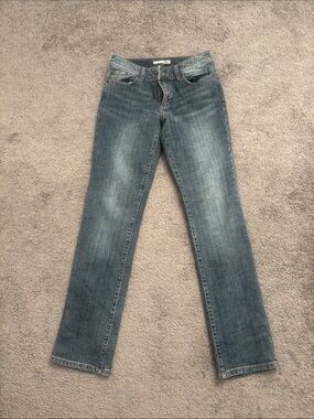 Chico's Medium Wash Straight-Leg Jeans in Blue